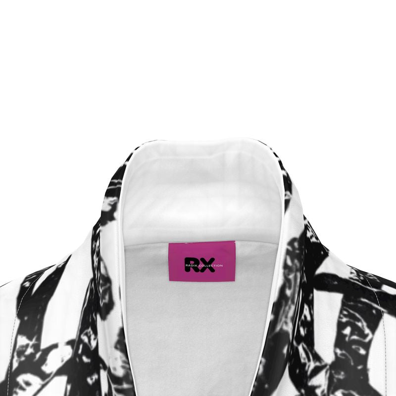 Saumitra Kimono Spice Market Chili Pepper B/W