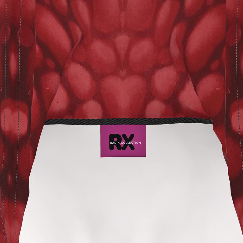 Donnelly Scales Hoodie Dress Rojo