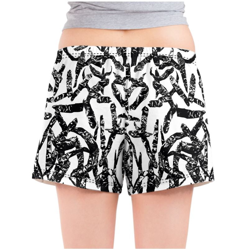 Saumitra PJ Shorts Spice Market Chili Pepper B/W