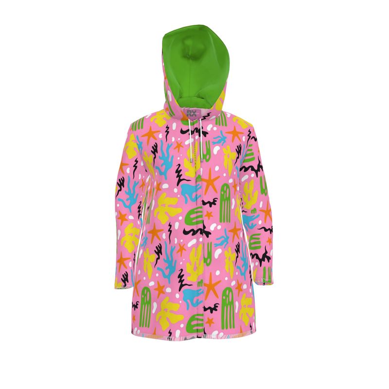 Kris Meenan "Microscopic" Women's Raincoat