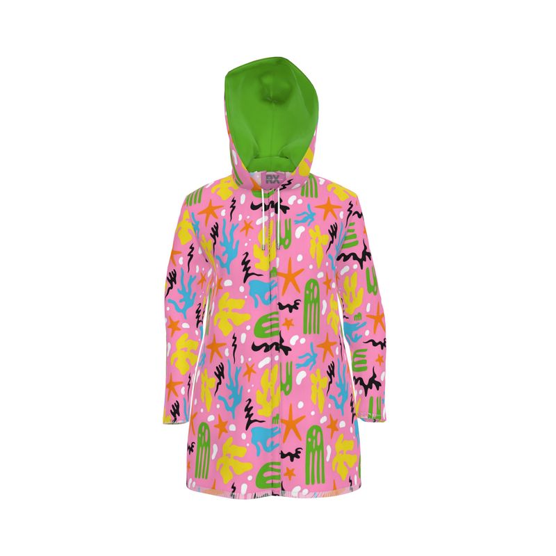 Kris Meenan "Microscopic" Women's Raincoat