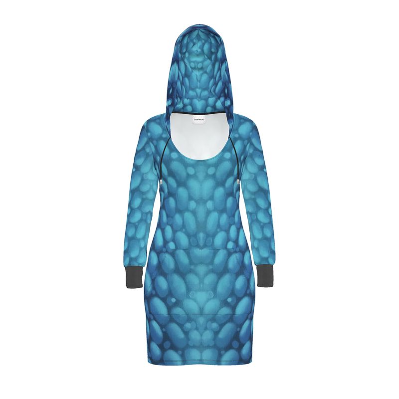 Donnelly Scales Hooddie Dress Blu