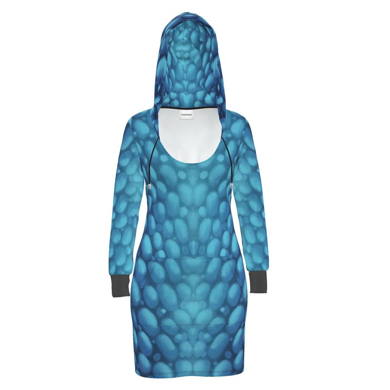 Donnelly Scales Hooddie Dress Blu