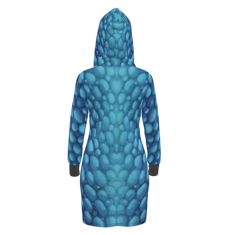 Donnelly Scales Hooddie Dress Blu