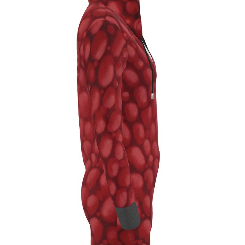 Donnelly Scales Hoodie Dress Rojo