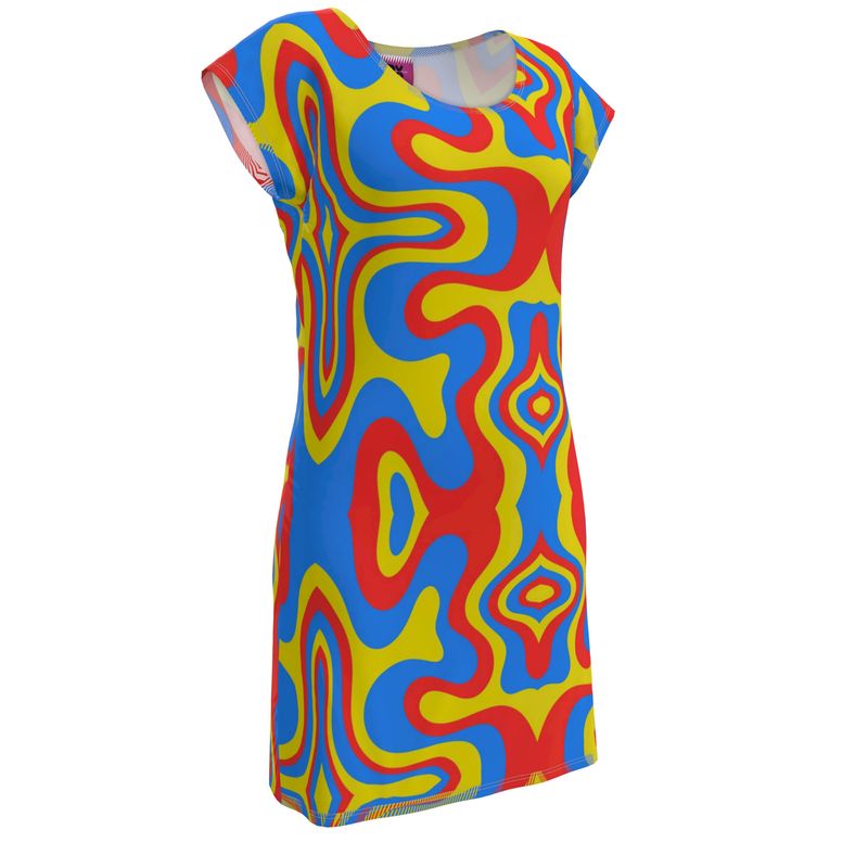 Kris Meenan "Warped" T-shirt dress