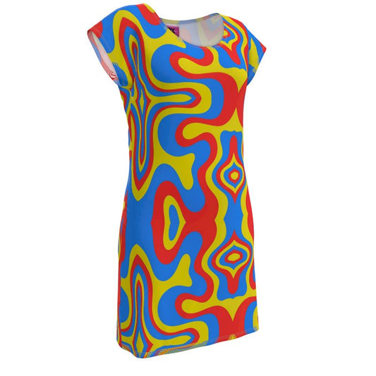 Kris Meenan "Warped" T-shirt dress