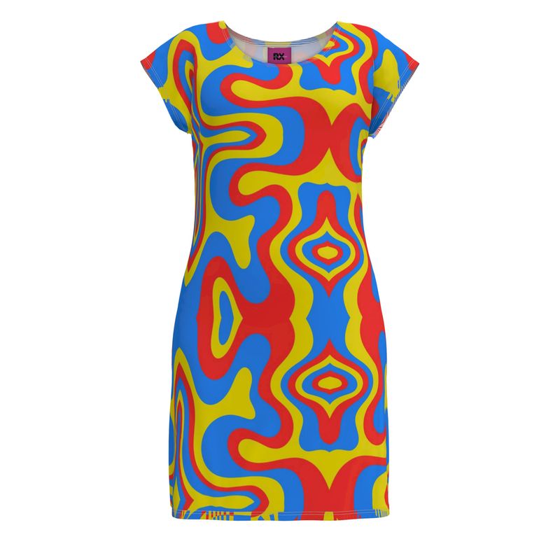 Kris Meenan "Warped" T-shirt dress