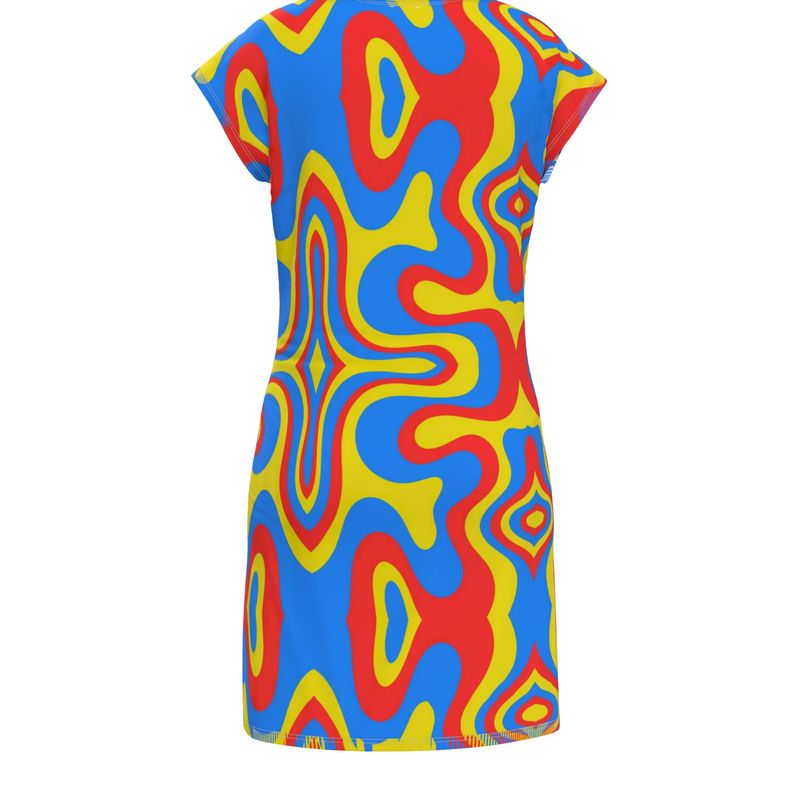 Kris Meenan "Warped" T-shirt dress