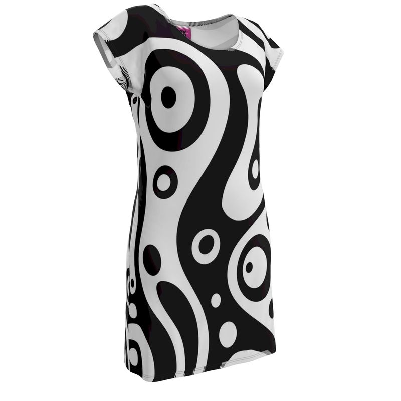 Kris Meenan "Flux" T-shirt dress