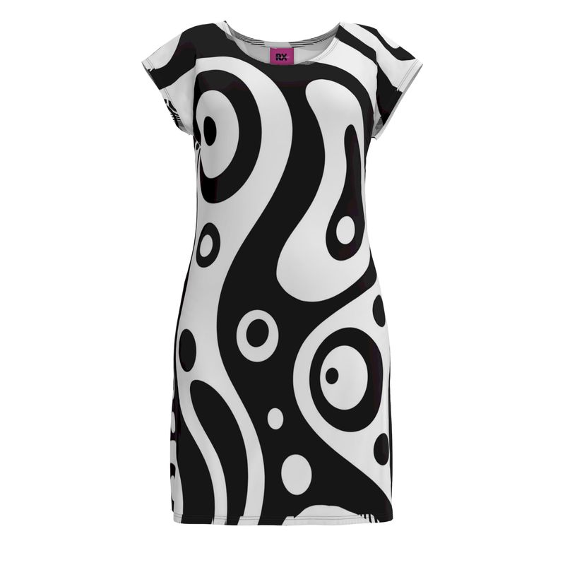 Kris Meenan "Flux" T-shirt dress