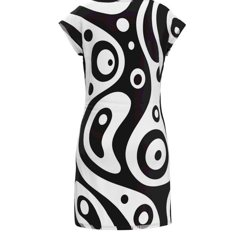 Kris Meenan "Flux" T-shirt dress