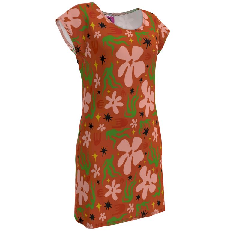 Kris Meenan "Flora" T-shirt dress
