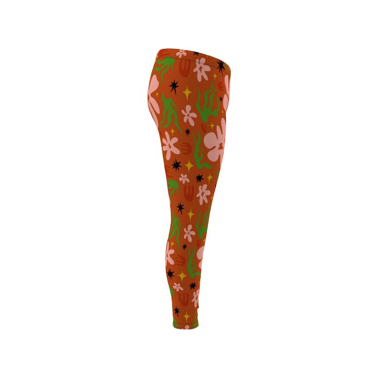 Kris Meenan "Flora" Lycra Leggings