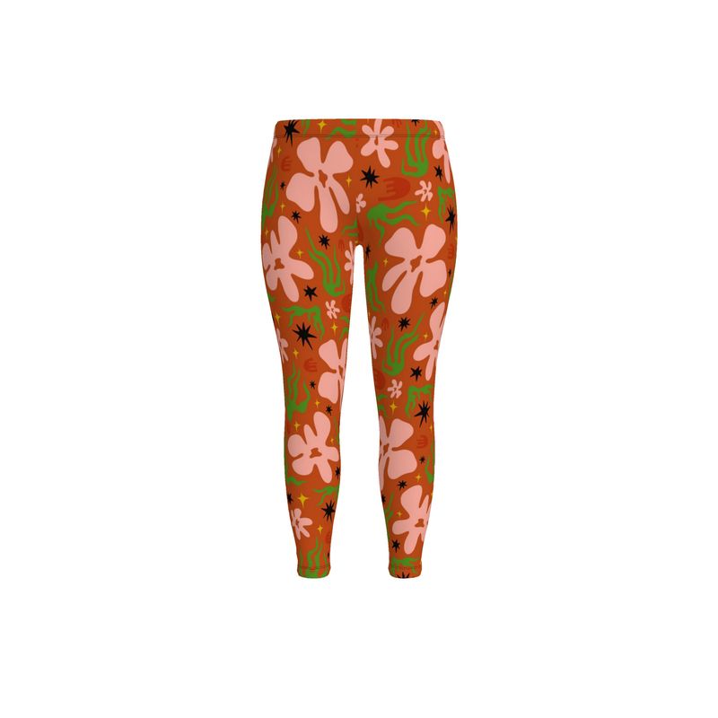 Kris Meenan "Flora" Lycra Leggings