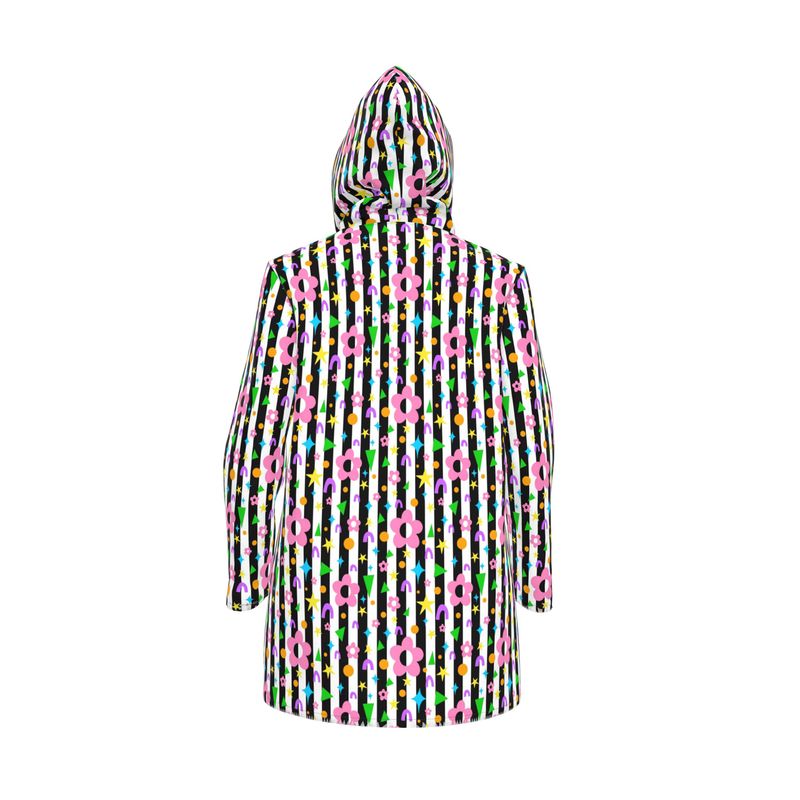 Kris Meenan "Shapeshift Stripes" Raincoat