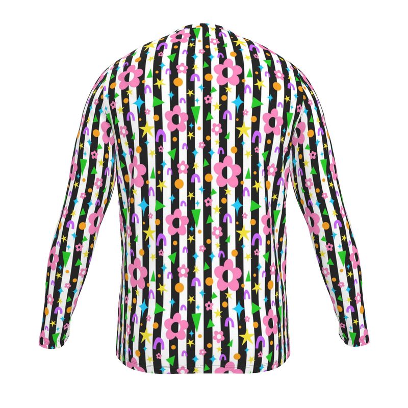 Kris Meenan "Shapeshift Stripes" Mens Long Sleeve T-Shirt