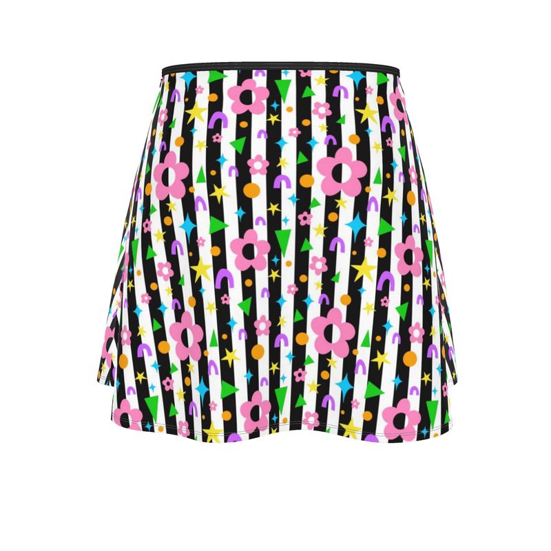 Kris Meenan "Shapeshift Stripes" Skater Skirt