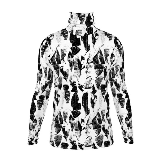 Saumitra Turtleneck Spice Market Bay Leaves B/W