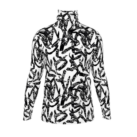 Saumitra Turtleneck Spice Market Chili Pepper B/W
