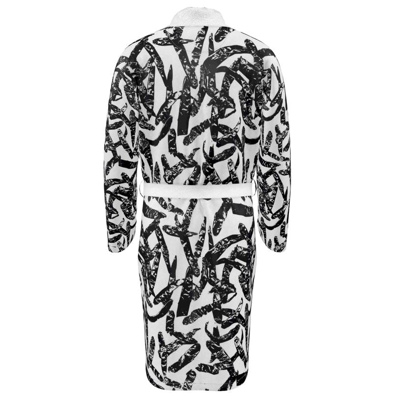 Saumitra Bathrobe Spice Market Chili Pepper B/W