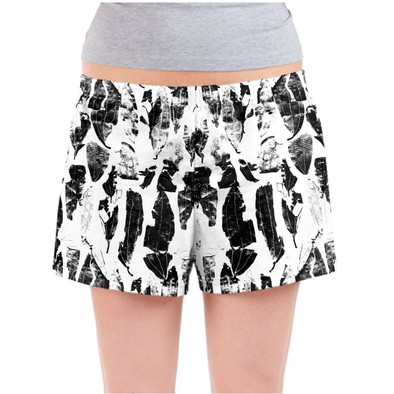 Saumitra PJ Shorts Spice Market Bay Leaves B/W