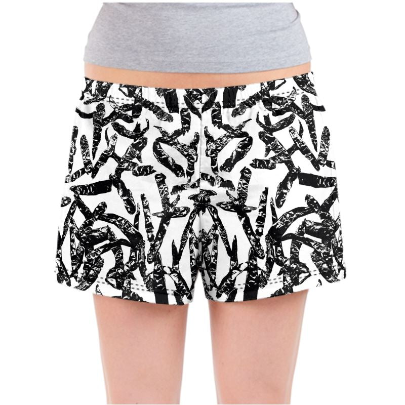 Saumitra PJ Shorts Spice Market Chili Pepper B/W