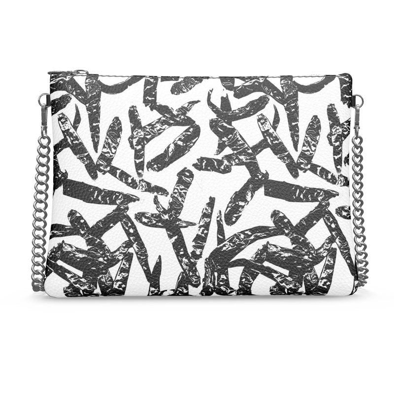 Saumitra Crossbody Bag Spice Market Chili Peppers B/W