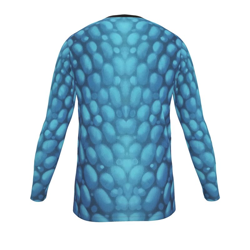 Donnelly Scales Long Sleeve T-shirt Blu