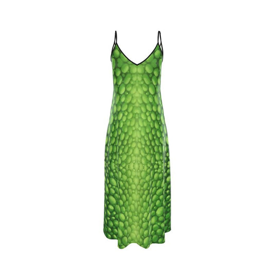 Donnelly Scales Slip Dress Verde