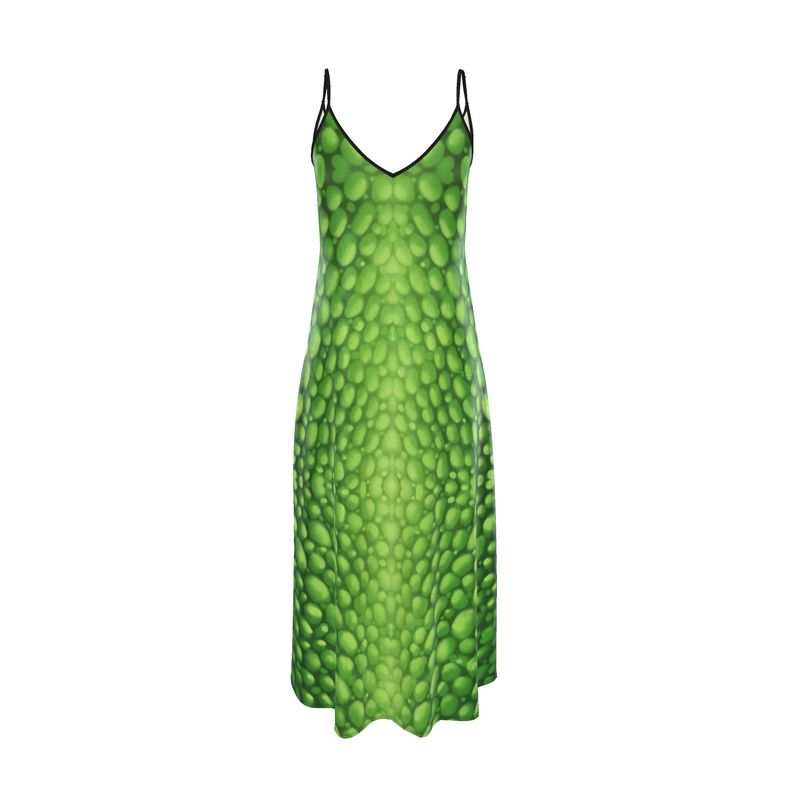 Donnelly Scales Slip Dress Verde