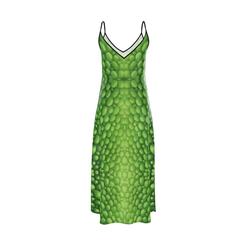 Donnelly Scales Slip Dress Verde