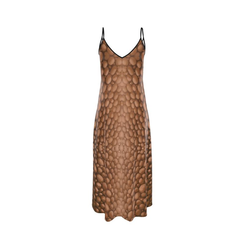 Donnelly Scales Slip Dress Brown