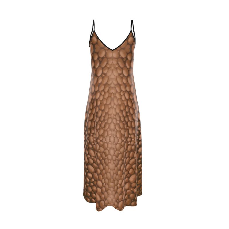 Donnelly Scales Slip Dress Brown