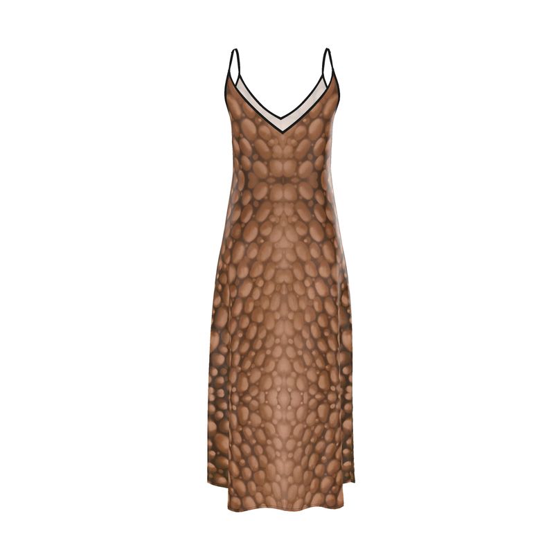 Donnelly Scales Slip Dress Brown